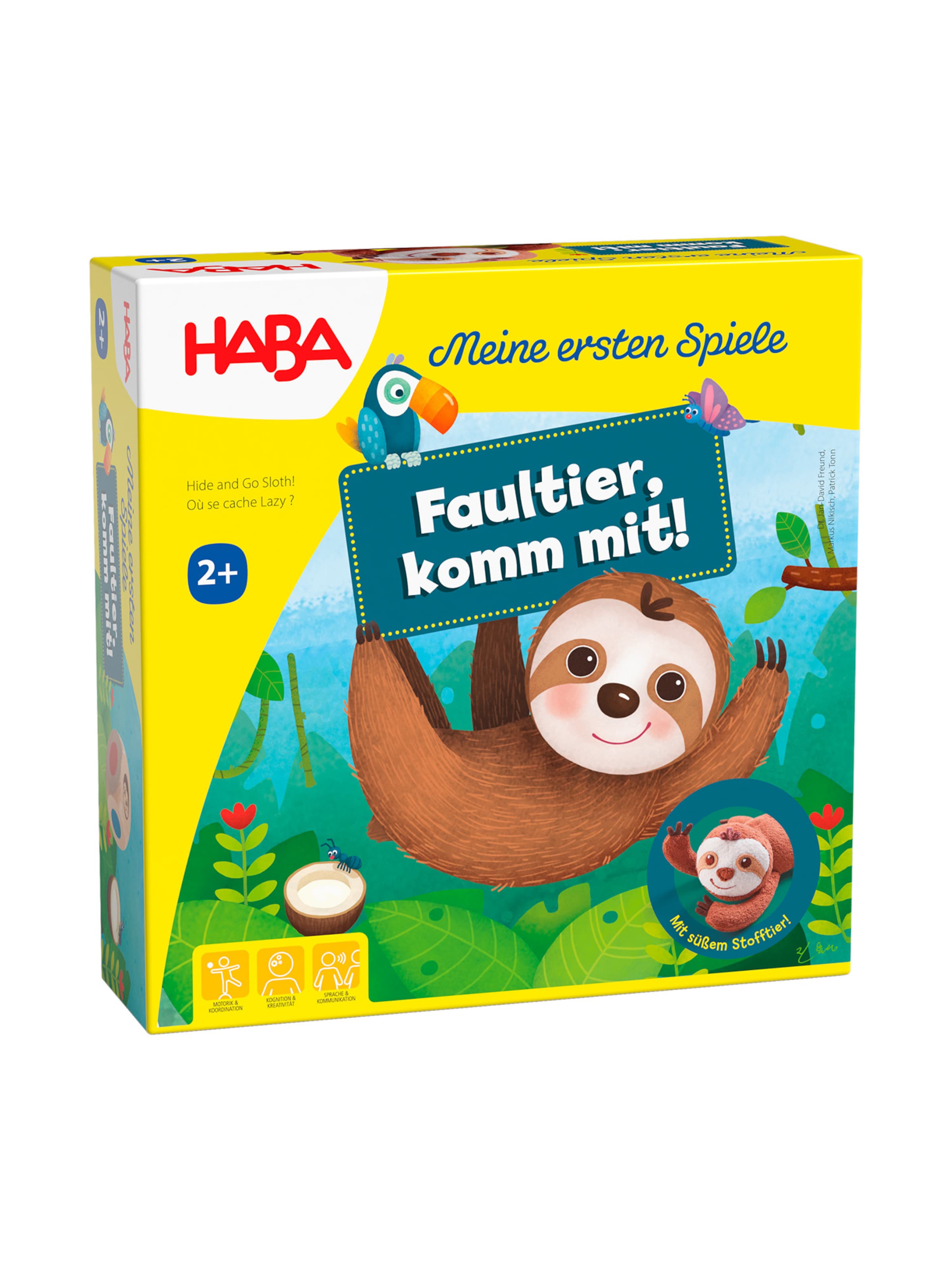 HABA Lernspielzeug ' Faultier, komm mit! ' in Mischfarben: Vorderseite