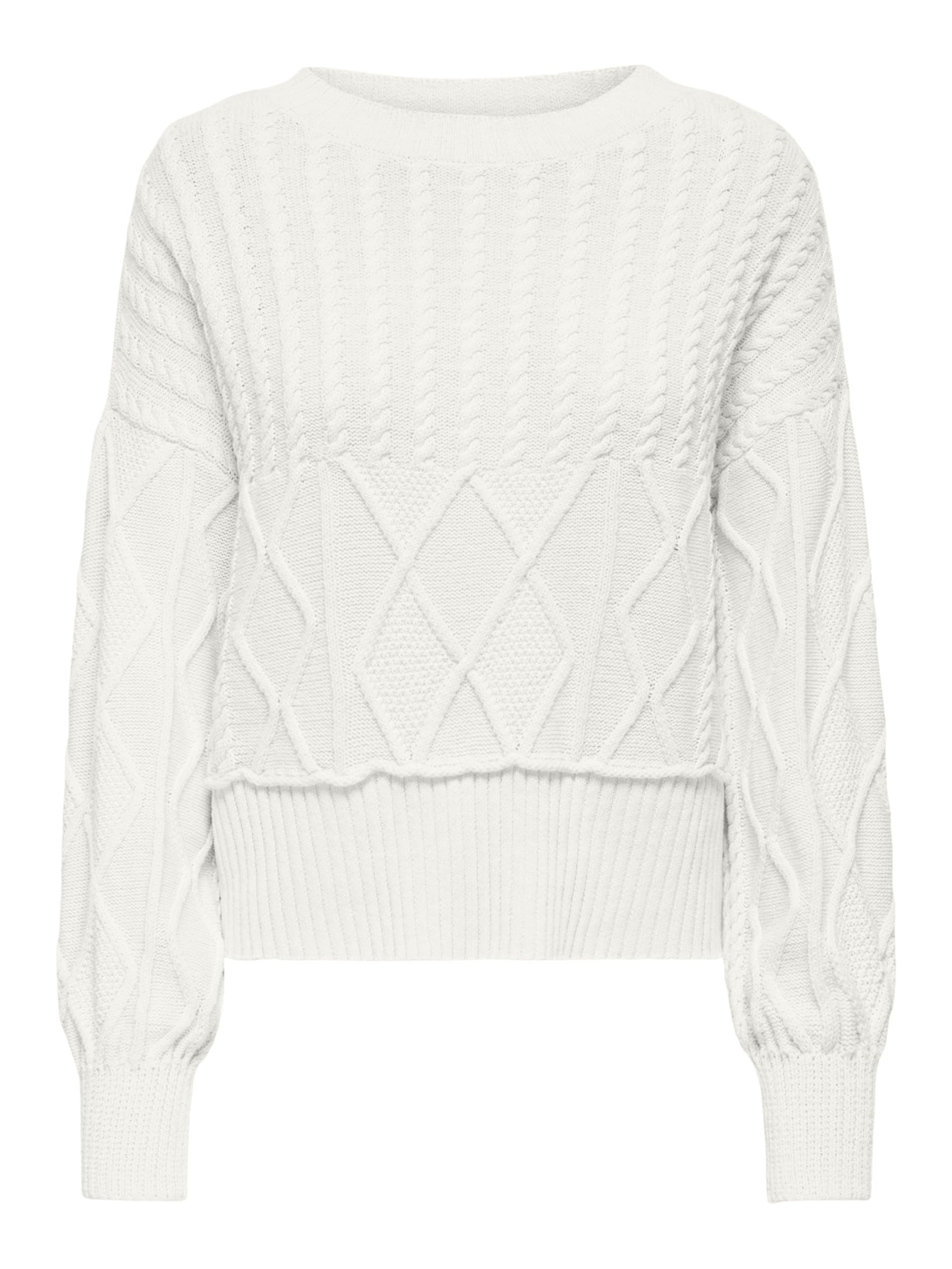 Pullover 'ONLKaya' di ONLY in bianco: frontale
