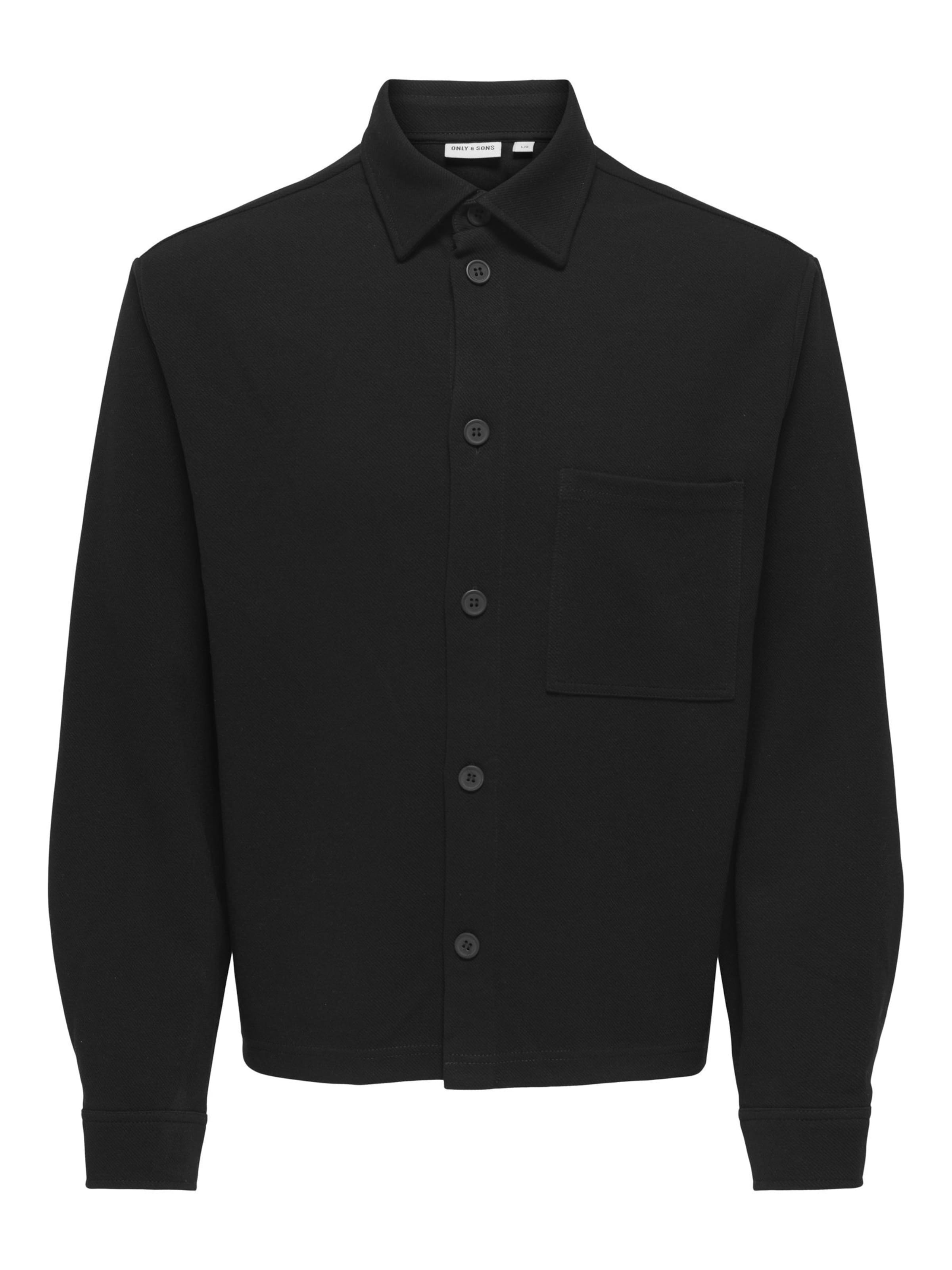 Only & Sons Regular Fit Overgangsjakke 'ONSNewkodyl' i sort: forside