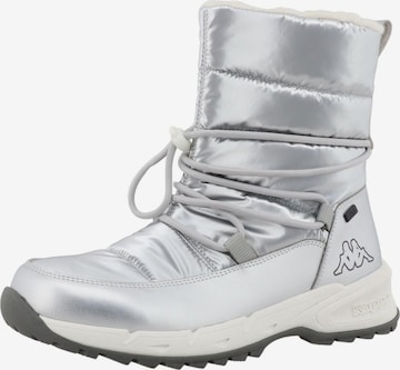 KAPPA Lace-Up Ankle Boots 'Laiza' in Silver: front