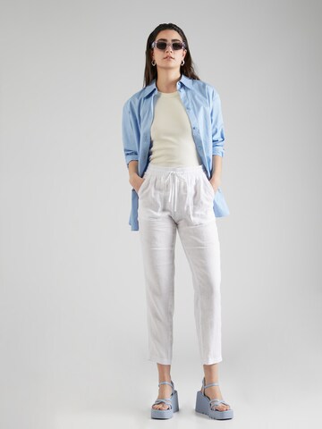 s.Oliver - Tapered Pantalón en blanco