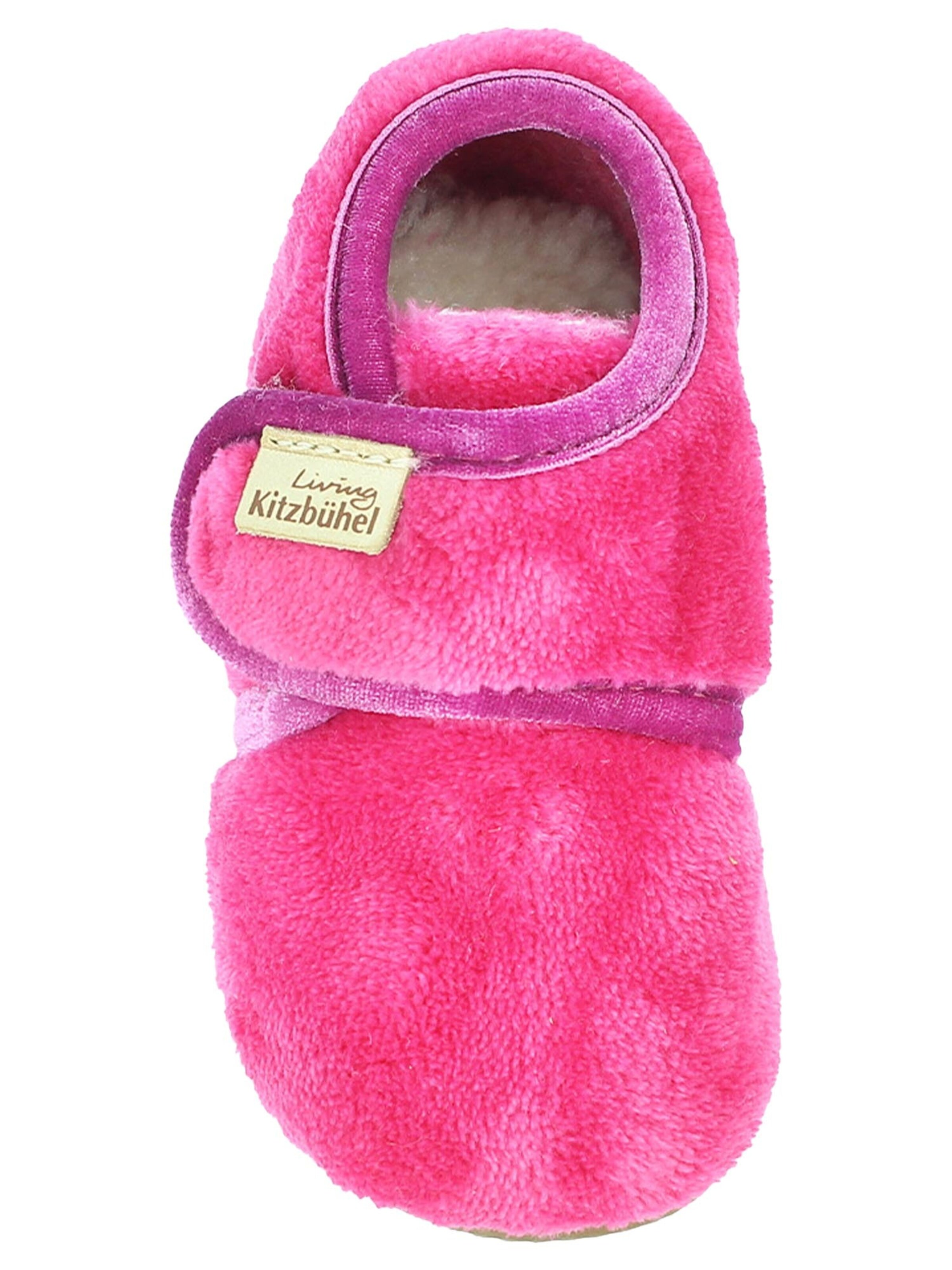 Living Kitzbühel Slippers 'Samt' in Pink