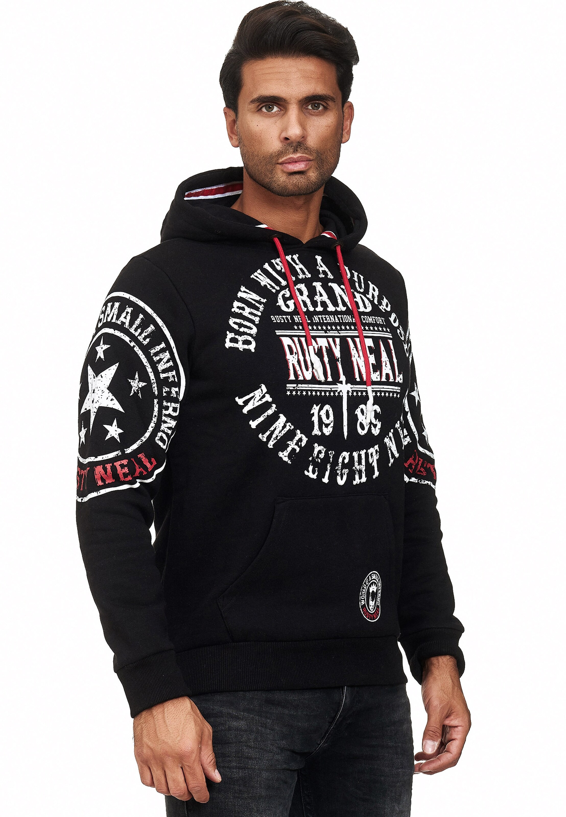 Rusty Neal Sweatshirt in Black: front