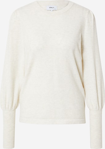 Pull-over 'VIOLET' ONLY en beige : devant