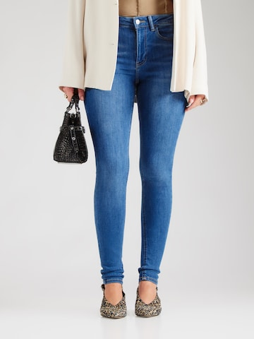 VILA - Skinny Vaquero 'VISARAH' en azul: frente