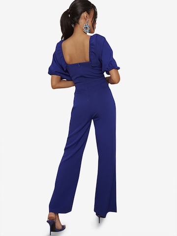 Chi Chi London Jumpsuit 'Fledermausärmel' in Blau