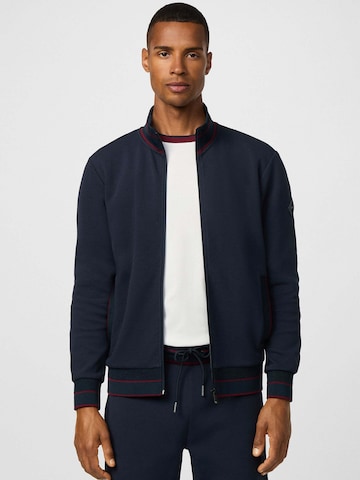 Hackett London Sweatvest 'Manor' in Blauw: voorkant