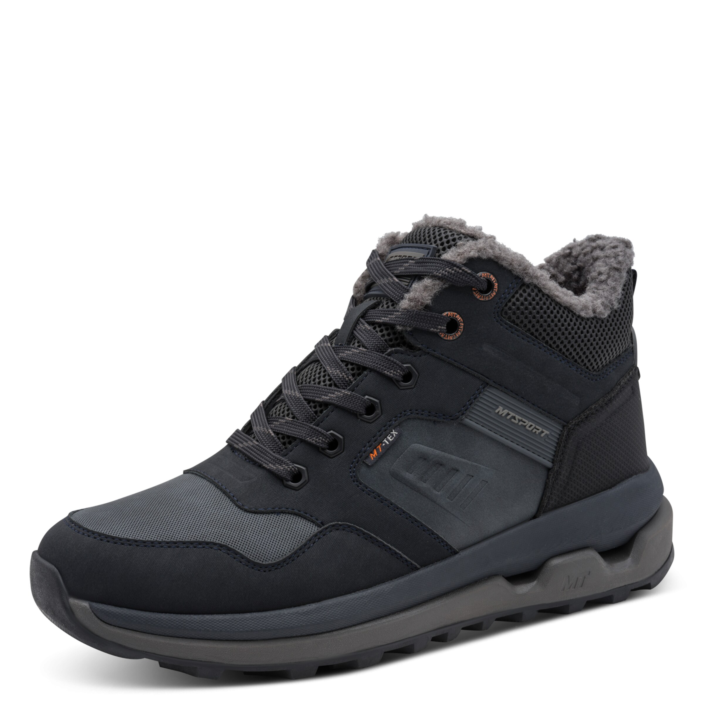 MARCO TOZZI Lace-Up Boots in Grey: front