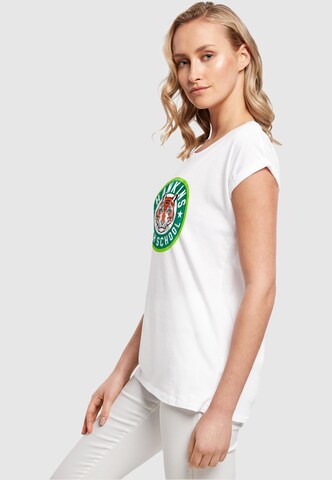 ABSOLUTE CULT T-Shirt 'Stranger Things - Hawkins Tiger Circle' in Weiß