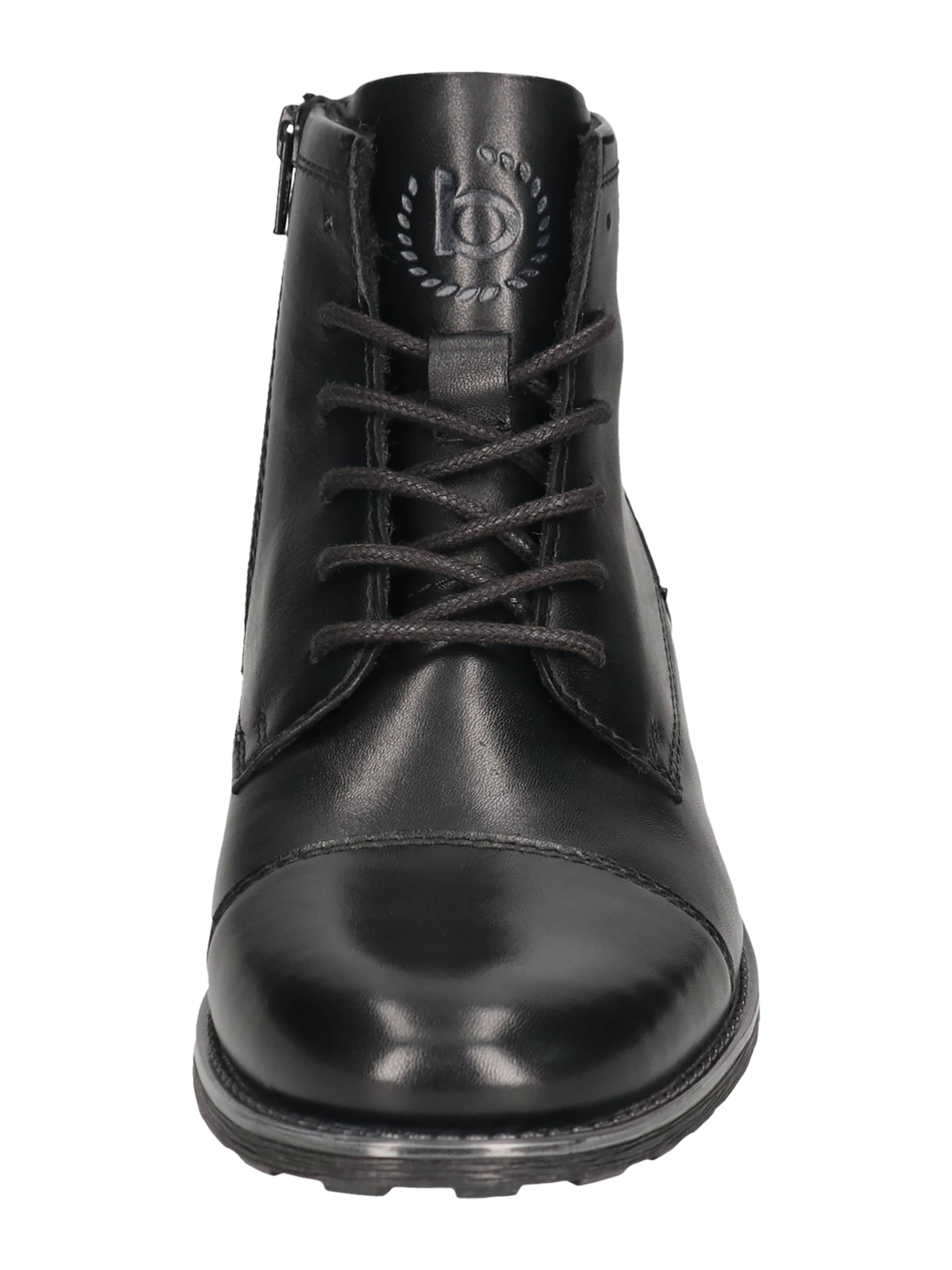 Boots stringati di bugatti in nero