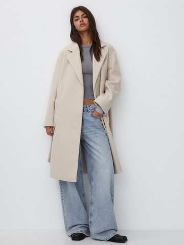 Pull&Bear Tussenmantel in Beige: voorkant