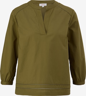 s.Oliver Blouse in Groen: voorkant