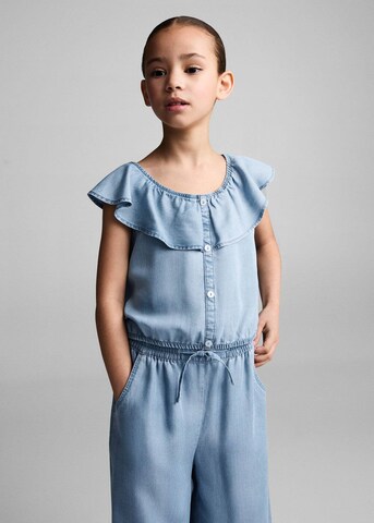 MANGO KIDS Loosefit Kalhoty 'ELSA' – modrá