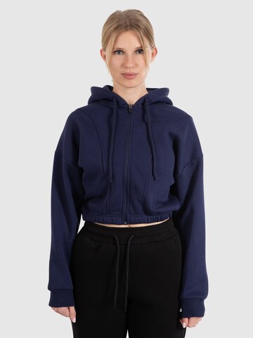 Veste de survêtement 'Elma' Smilodox en bleu : devant