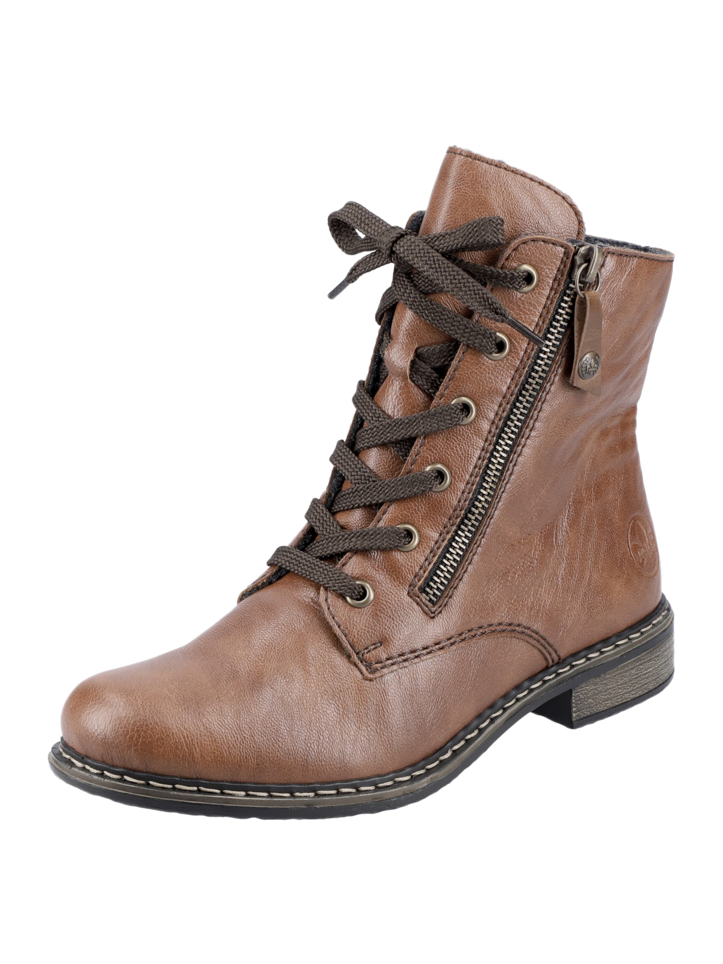 Rieker Lace-Up Ankle Boots in Auburn, Item view