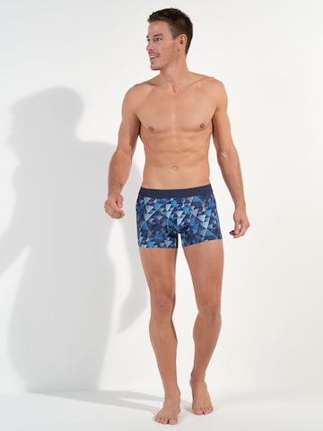 HOM Boxershorts ' Mekong ' in Blauw: voorkant