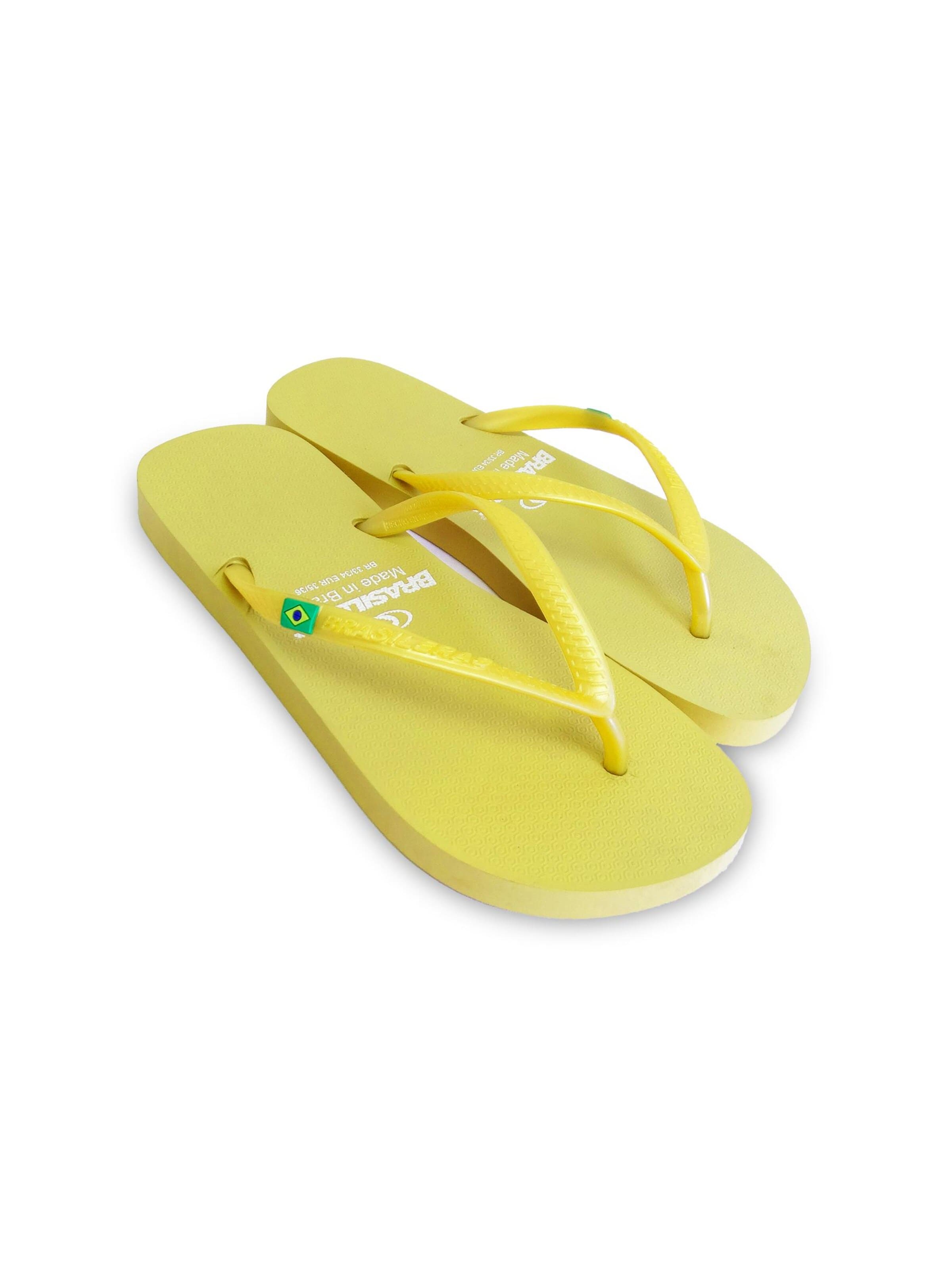 Brasileras - Sapato de praia/banho 'Classic Pearl W' em amarelo