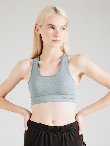 Hummel Bralette Sports bra 'CANA SEAMLESS' in Grey: front