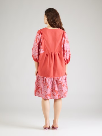 Vero Moda Curve Dress 'VMTIPPE TROPA' in Red