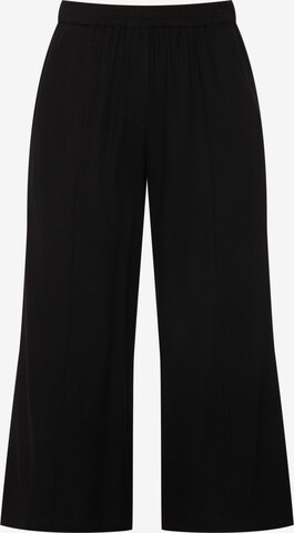 Loosefit Pantalon Ulla Popken en noir : devant