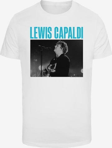 T-Shirt 'Lewis Capaldi' Merchcode en blanc : devant