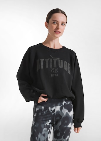 Sweat-shirt DEHA en noir : devant