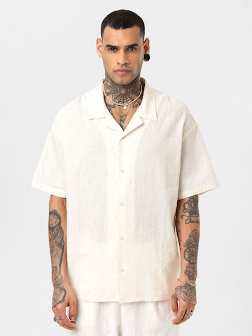 Coupe regular Chemise 'Dylan' Dandalo en blanc : devant