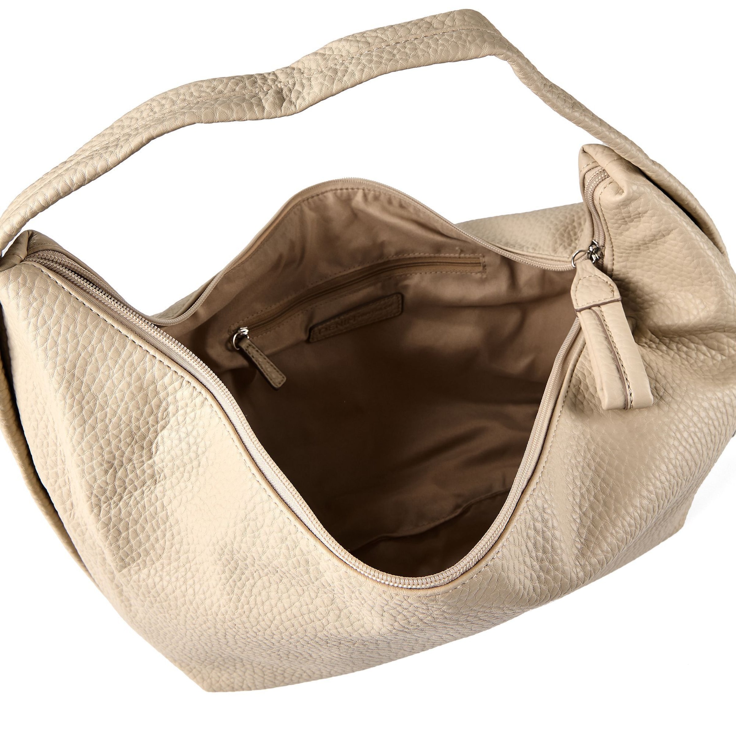 TOM TAILOR DENIM Schoudertas 'Alonda' in Beige