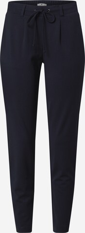 Regular Pantalon à pince TOM TAILOR en bleu : devant