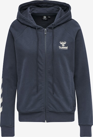Hummel Hoodie in blau / weiß, Produktansicht