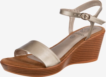 Lynfield Sandals in Gold: front