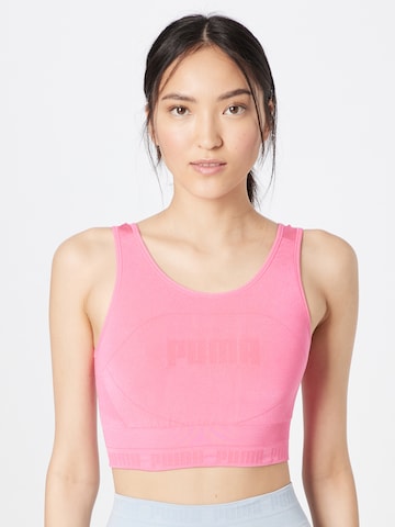 PUMA - Top deportivo en rosa: frente