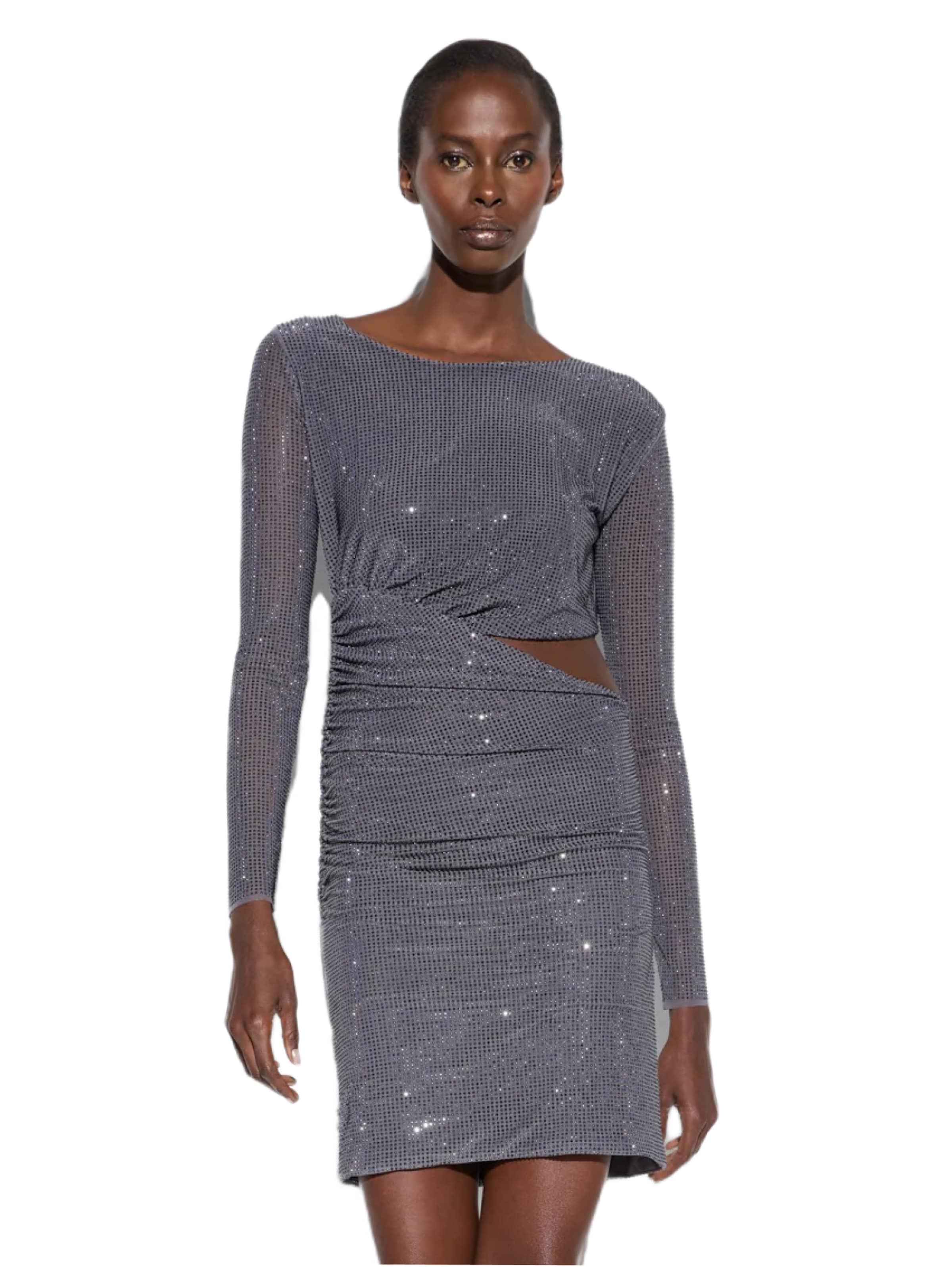 No Matter What Kleid in Grau: Vorderseite