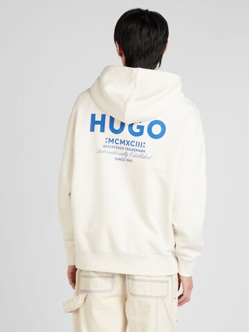 HUGO Sweatshirt 'Nazardo' in Wit: voorkant
