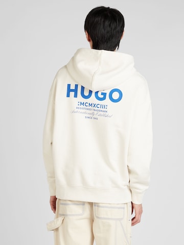 HUGO Blue Sweatshirt 'Nazardo' i hvit: forside