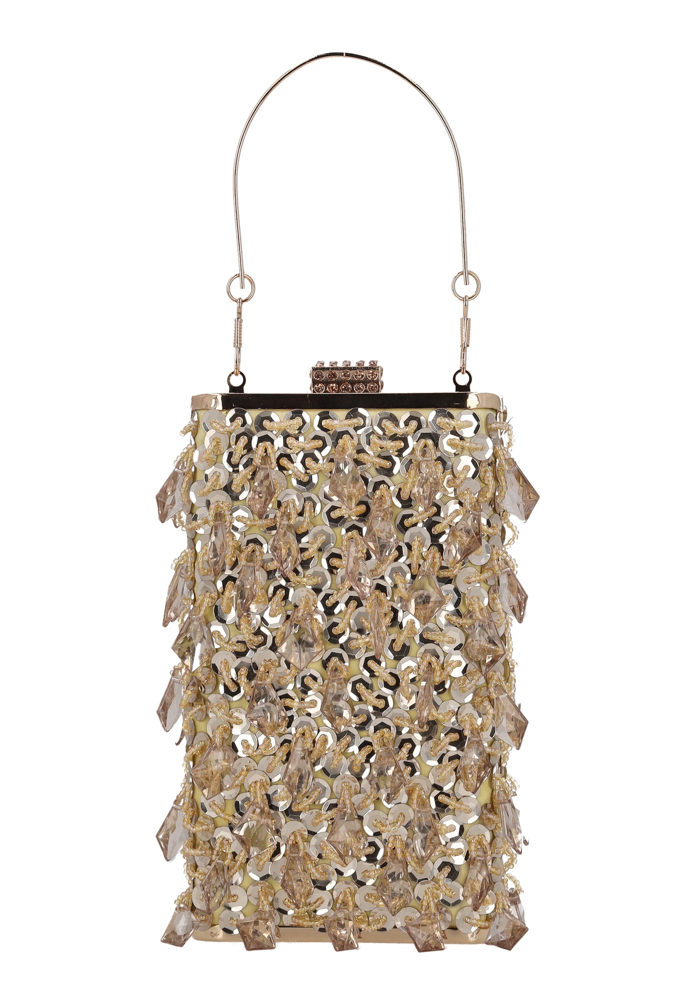 faina - Bolso de noche en oro: frente