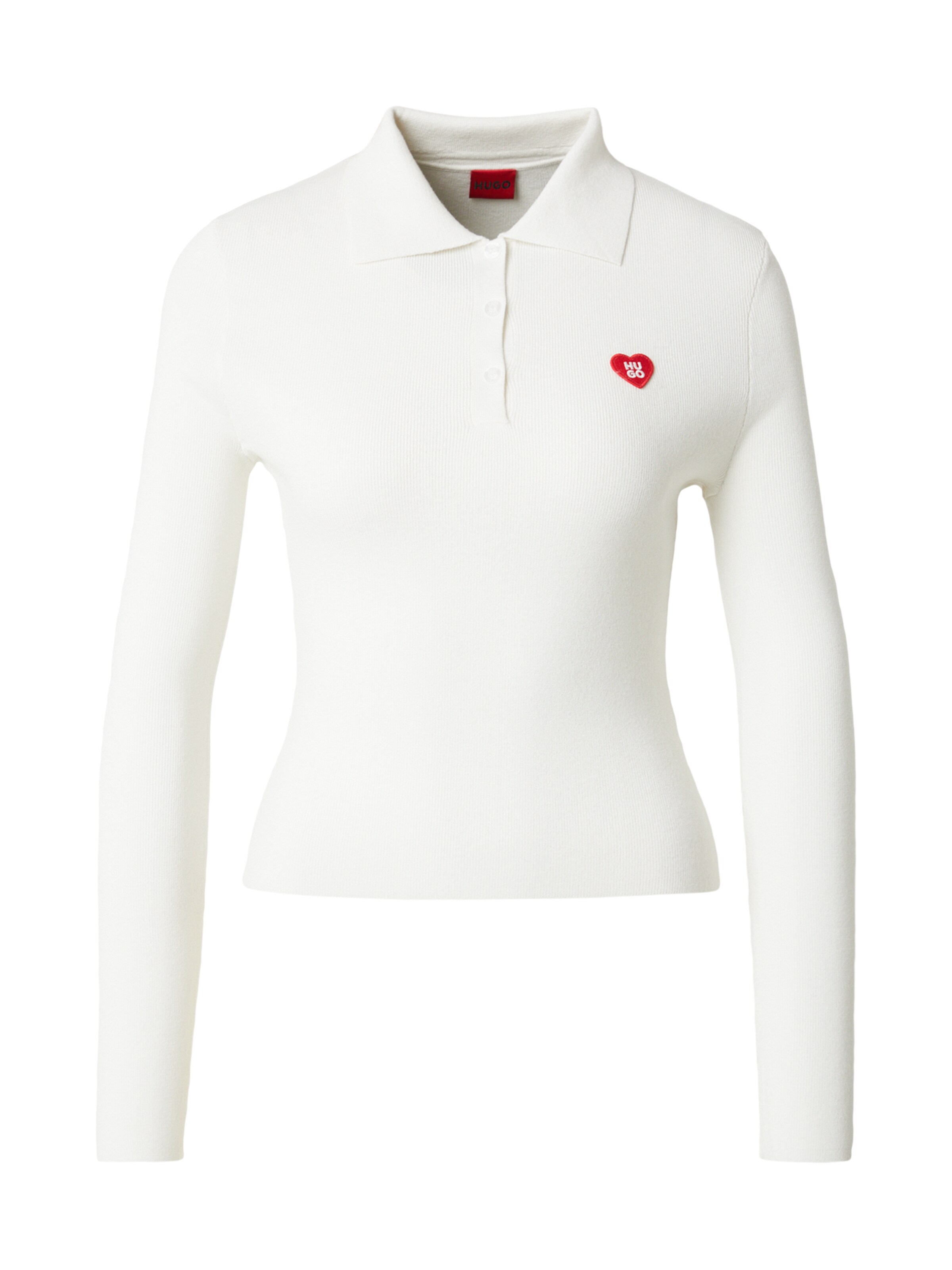 HUGO - Jersey 'Sareplinny' en blanco: frente