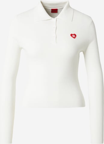 HUGO - Jersey 'Sareplinny' en blanco: frente
