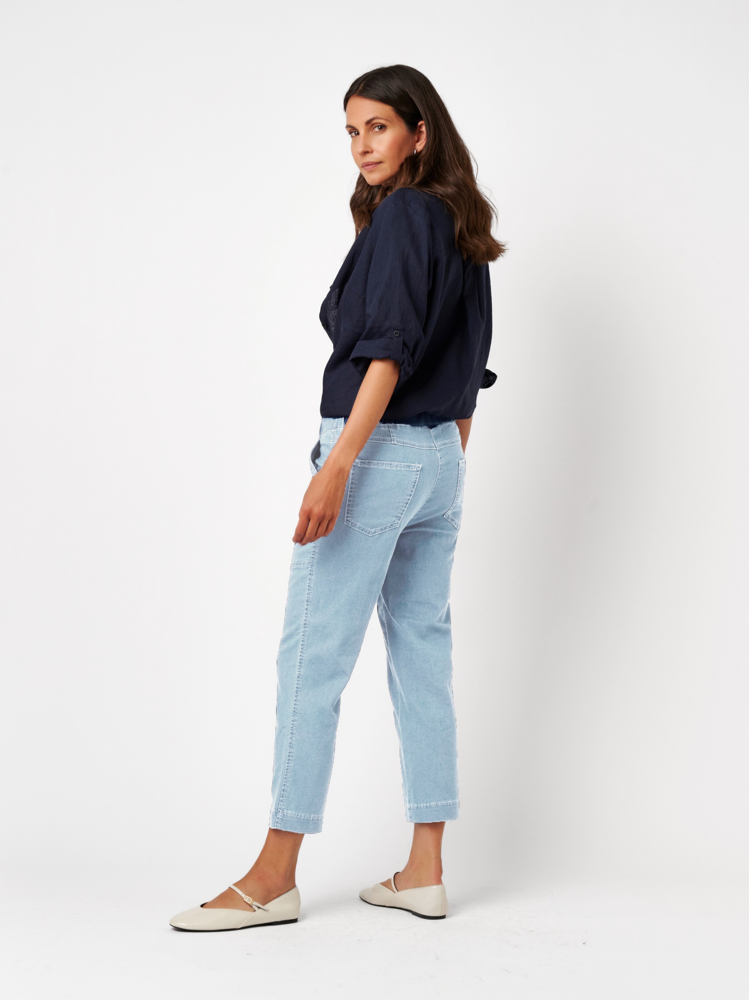 TONI Slimfit Hose in Blau