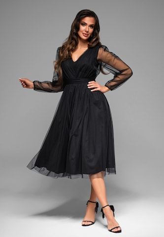 Ombre Abendkleid in Schwarz