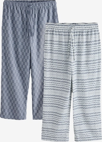 Next Pyjamahousut värissä sininen: etupuoli