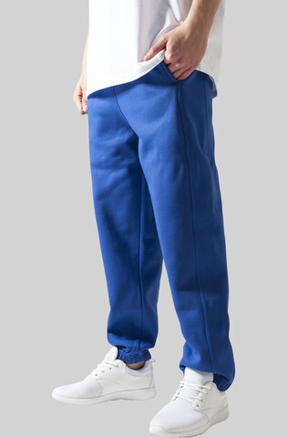 Urban Classics Tapered Trousers in Blue: front