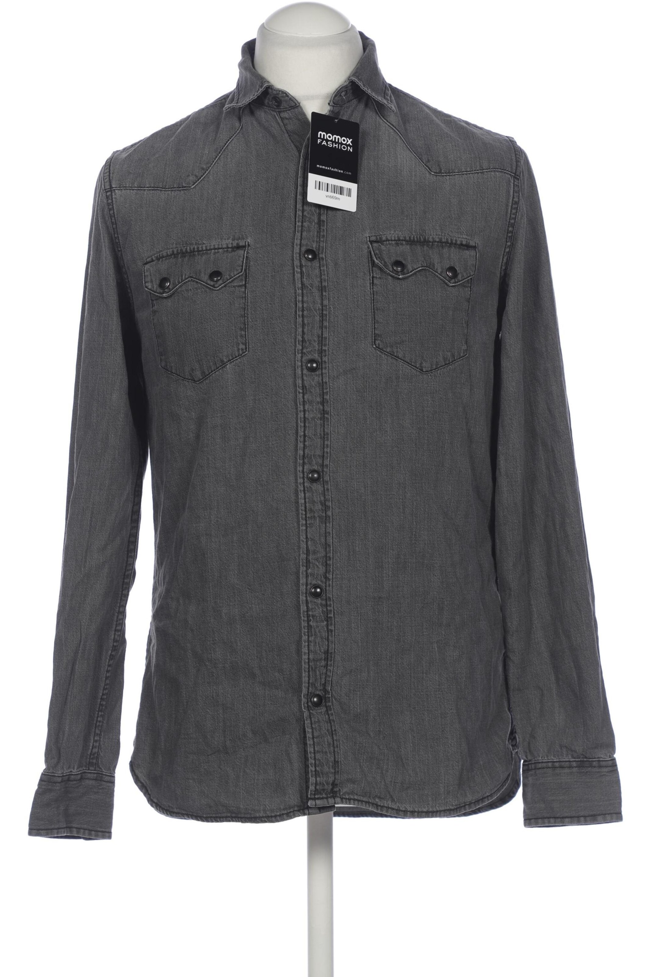 ZARA Button Up Shirt in M in Grey: front