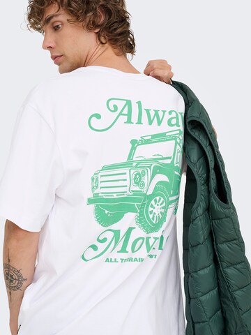 Only & Sons Футболка 'ONSNATHAN' в Белый