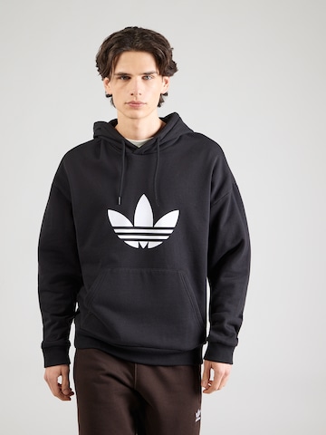 juoda ADIDAS ORIGINALS Megztinis be užsegimo 'TREFOIL': priekis