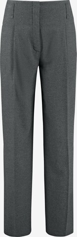 GERRY WEBER Wide leg Pleat-Front Pants in Grey: front