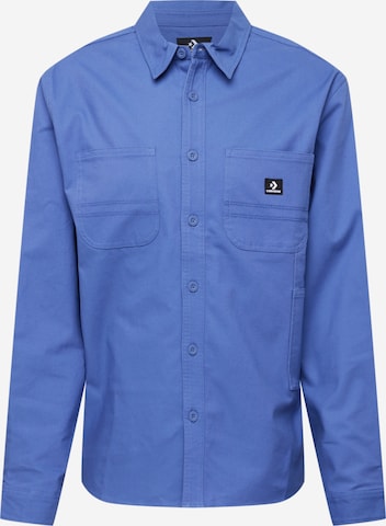 CONVERSE Button Up Shirt 'CARPENTER' in Blue: front
