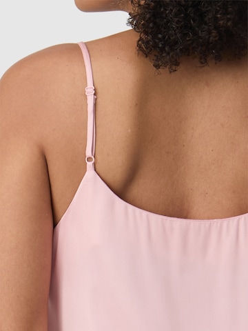 Les Lunes Negligé 'BLOOM Sleep Dress shiny' in Roze