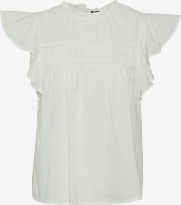 VERO MODA Блуза 'TRINE' в бяло: отпред