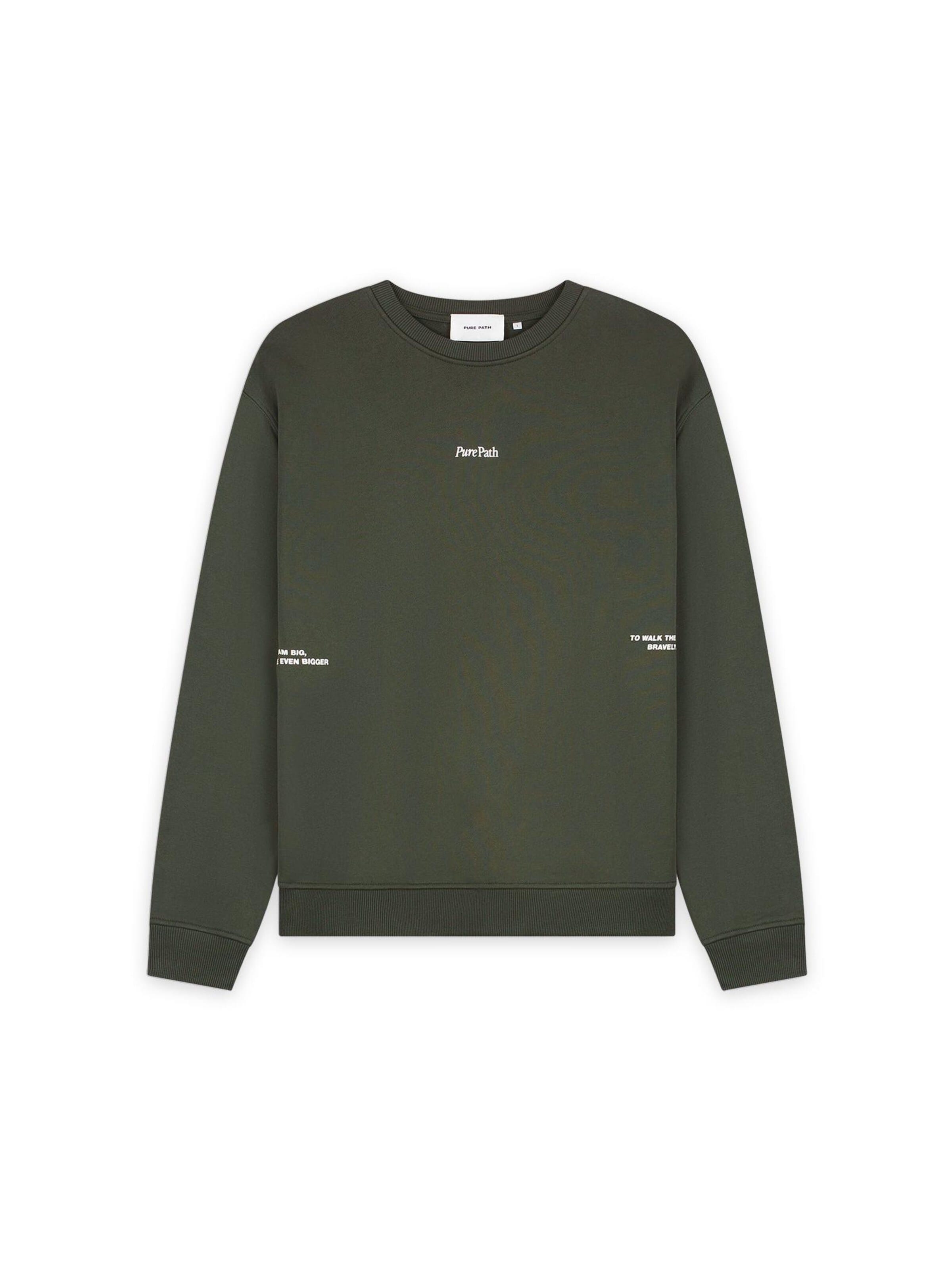 Pure Path Sweatshirt in Green: front